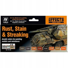 Vallejo: 70.183 - Model Color - Effects - Rust, Stains & Streaking (8 x