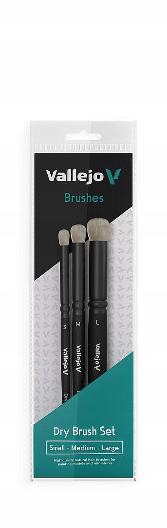 Vallejo: B07990 - Dry Brush Set - Natural (S, M, L)