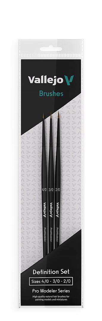 Vallejo: B01990 - Pro Modeler - Definition Set - Natural (4/0, 3/0, 2/0)