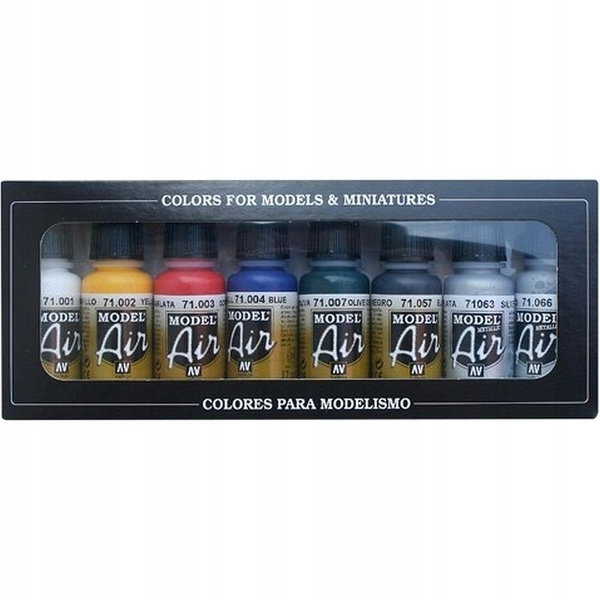Vallejo: 71.174 - Model Air - Basic Colors (8x17 ml)