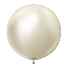 Balony Mirror White Gold 25szt