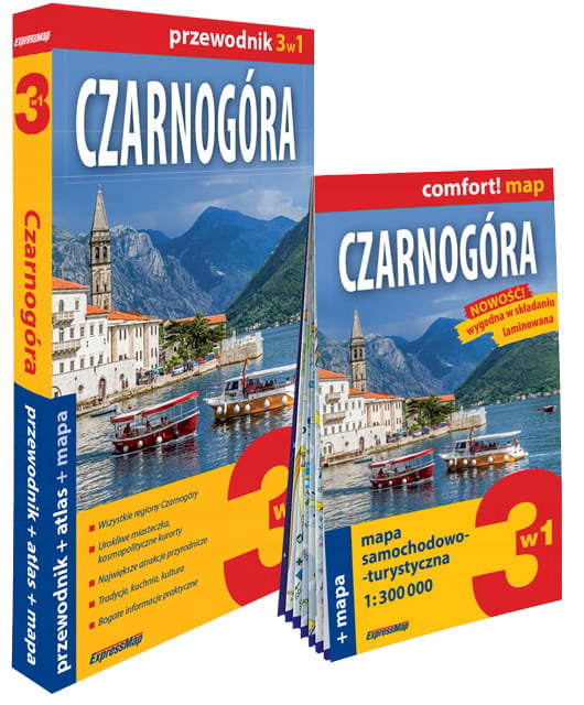 Czarnogóra 3w1: przewodnik + atlas + mapa - Łukasz Bejster