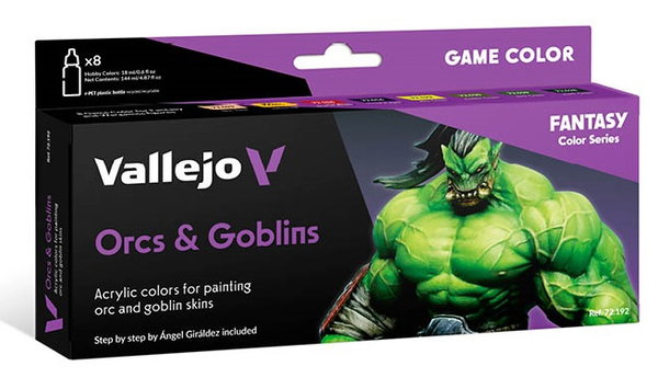 Vallejo: 72.192 - Game Color - Orcs & Goblins (8 x 18 ml)