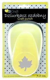 Dziurkacz ozdobny 7,5cm klon