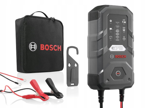 BOSCH PROSTOWNIK ŁADOWARKA C70 12/24V AGM EFB ŻELOWE