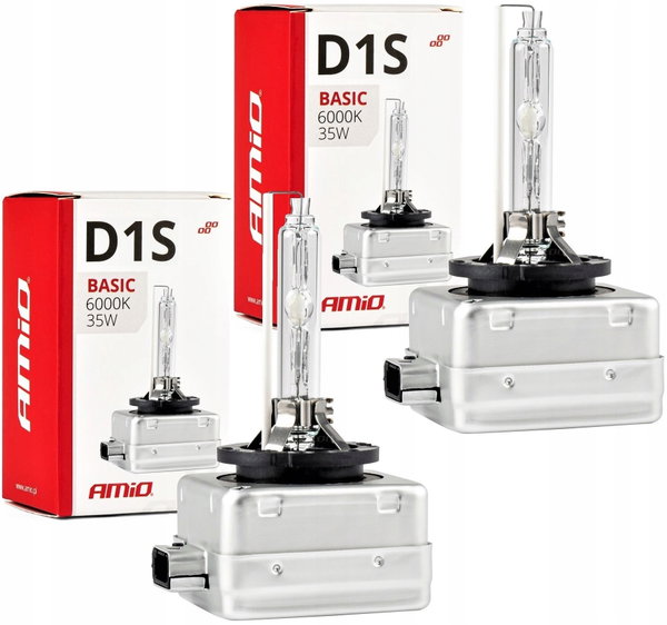 2X ŻARÓWKA XENON AMIO BASIC D1S 35W 6000K