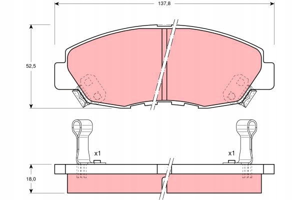 Klocki hamulcowe TRW GDB894