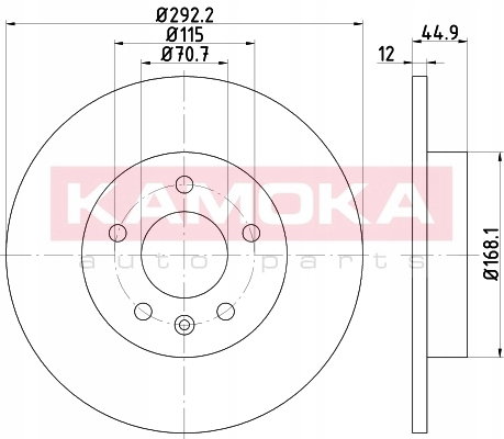 TARCZA HAM TYL 292X12 P KAMOKA