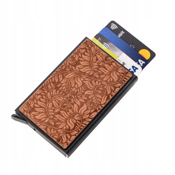 Etui na karty Bewood Liście Jabłoń