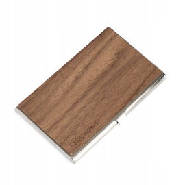 Drewniany Wizytownik Bewood Inox Orzech Amerykański
