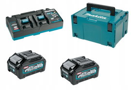 MAKITA ZESTAW ZASILAJĄCY 40V 2x4,0Ah XGT (BL4040x2+DC40RB)