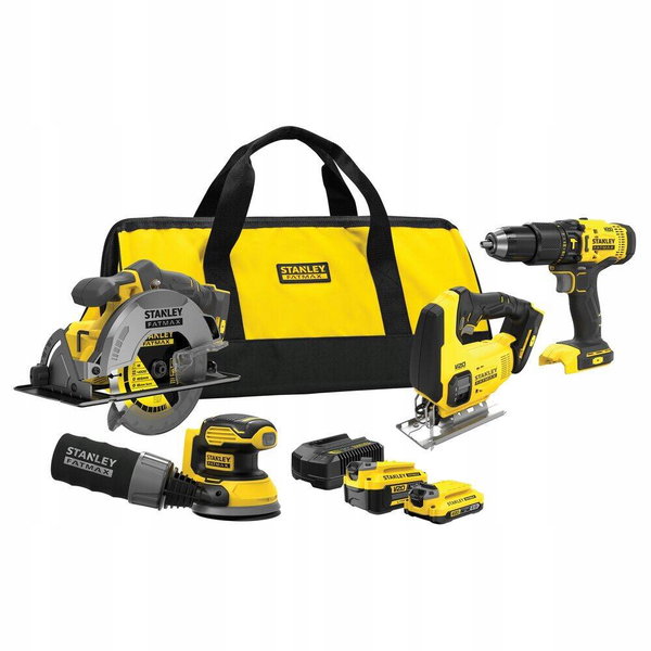 STANLEY ZESTAW V20 SFMCK412MDS (SFMCD711 + SFMCS600 + SFMCS500B + SFMCW220B
