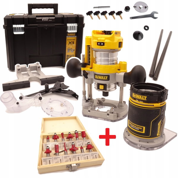 DEWALT FREZARKA 18V 2w1 8mm BEZ AKUMULATORÓW I ŁADOWARKI TSTAK DCW604NT