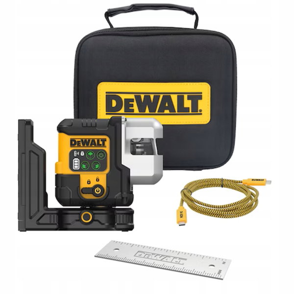 DEWALT USB-C LASER ZIELONY 3 X 180°