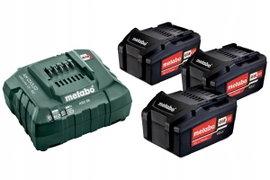 METABO ZESTAW AKUMULATORÓW 3x4.0Ah + ŁADOWARKA ASC 55