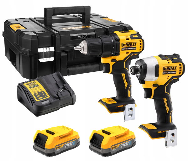 DEWALT ZAKRĘTARKA UDAROWA 18V DCF809D2T-QW 2 AKUMULATORY 2AH ŁADOWARKA WALI
