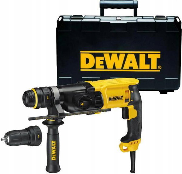 DEWALT MŁOTOWIERTARKA Z OPCJĄ KUCIA 900W 3,0J + DODATKOWY UCHWYT D25144K