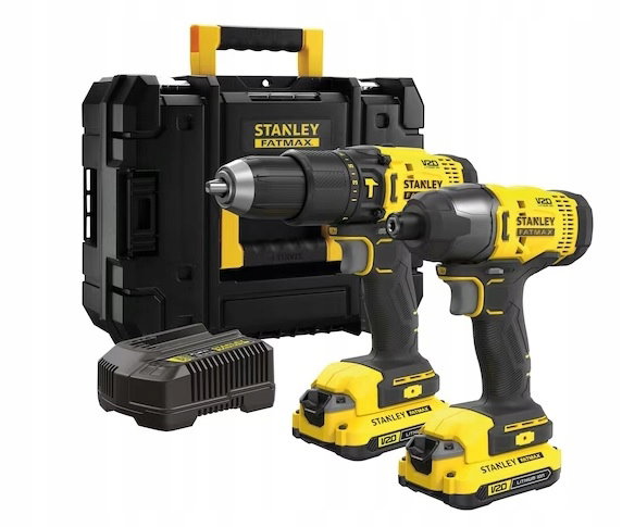 STANLEY ZESTAW V20 SFMCK465D2T (SFMCD711 + SFMCF800) 2x2,0Ah TSTAK
