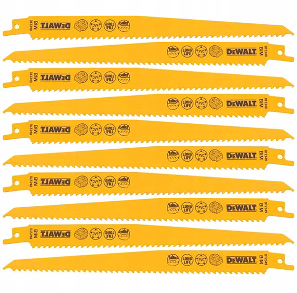 Brzeszczoty do pilarek szablowych DeWalt DT2320 100szt DREWNO