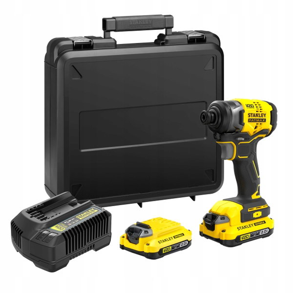 STANLEY ZAKRĘTARKA UDAROWA 18V V20 170Nm 2x2Ah+KUFER SFMCF810D2K
