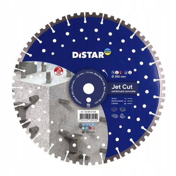 DISTAR TARCZA DIAMENTOWA JETCUT 350 x 2,8/1,8 x 25,4mm