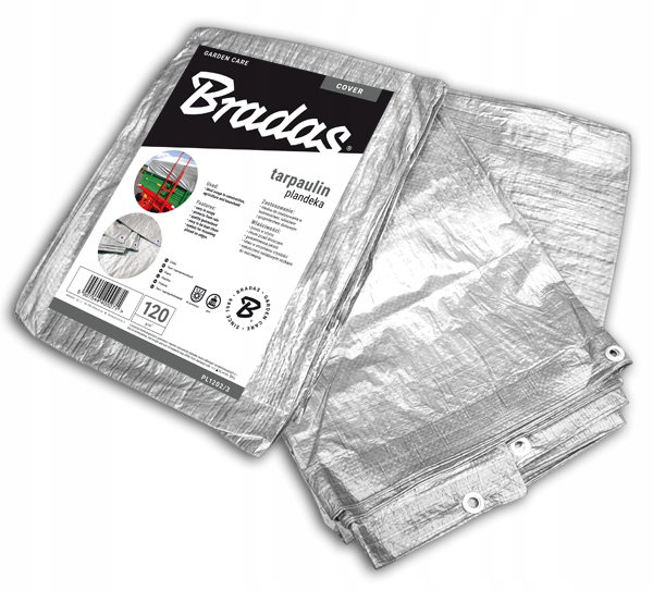 PLANDEKA SREBRNA 120g 10 x 15m BRADAS
