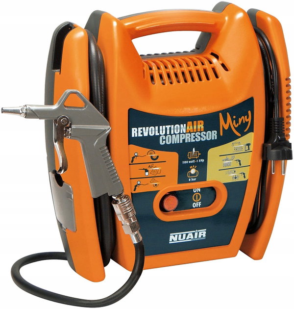 NUTOOL SPRĘŻARKA BEZOLEJOWA MINY 1100W 8BAR NUAIR