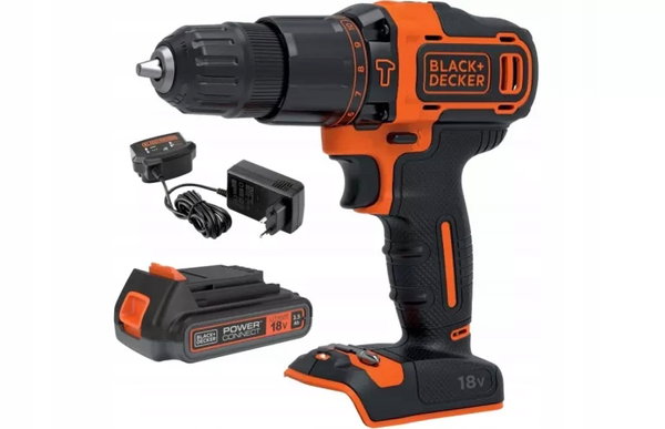 BLACK + DECKER WKRĘTARKA UDAROWA 18V 2 x 1,5Ah WALIZKA