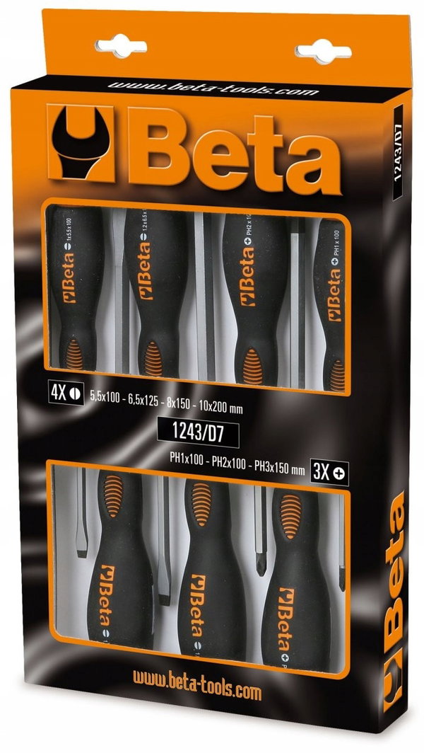 BETA WKRĘTAKI KOMPLET 7szt. 1243 D7
