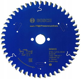 BOSCH PIŁA TARCZOWA HIGH PRESSURE LAMINATE EXPERT 160x20mm 48-ZĘBÓW