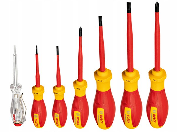 BOSCH WKRĘTAK VDE KPL. 6szt. SL/PH +PRÓBNIK