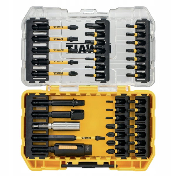 DEWALT ZESTAW KOŃCÓWEK FLEXTORQ 38cz. + OKULARY DT70733T-QZ