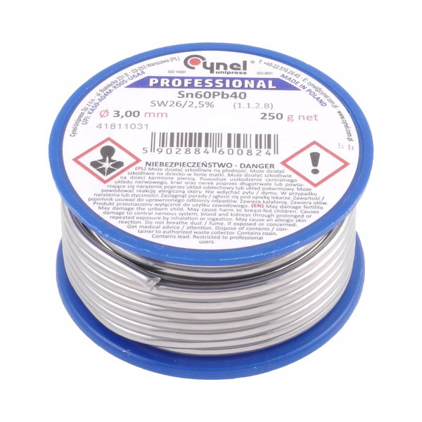 CYNA 3.0mm SZPULA 250g Sn60Pb40
