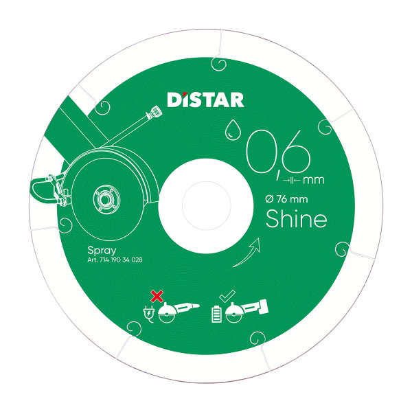 DISTAR TARCZA DIAMENTOWA SHINE 76 x 0,6 x 22,23mm