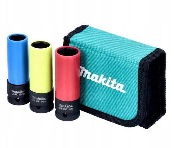 MAKITA ZESTAW NASADEK UDAROWYCH DO KÓŁ 17 19 21mm
