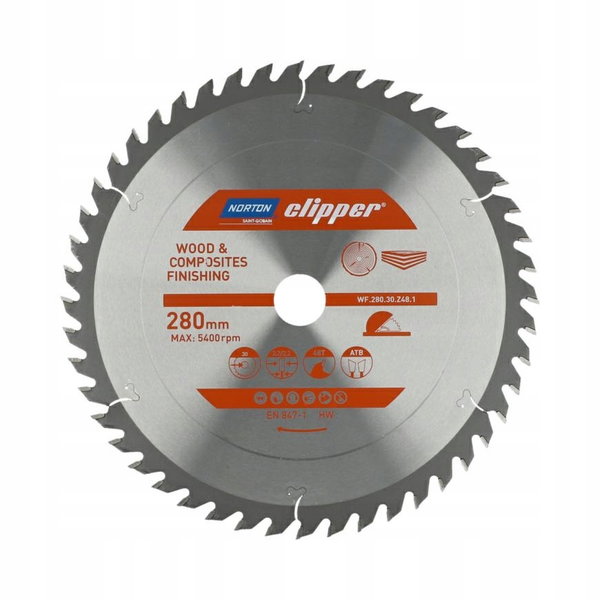 NORTON PIŁA TARCZOWA 240mm x 30mm x 48z DREWNO I KOMPOZYTY ATB 3,0 / 2,0