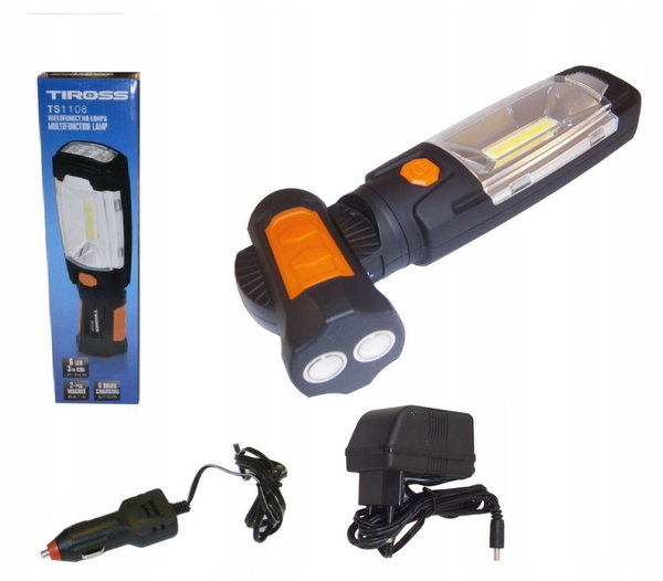 TIROSS LAMPA WARSZTATOWA AKU 3W COB TS-1108