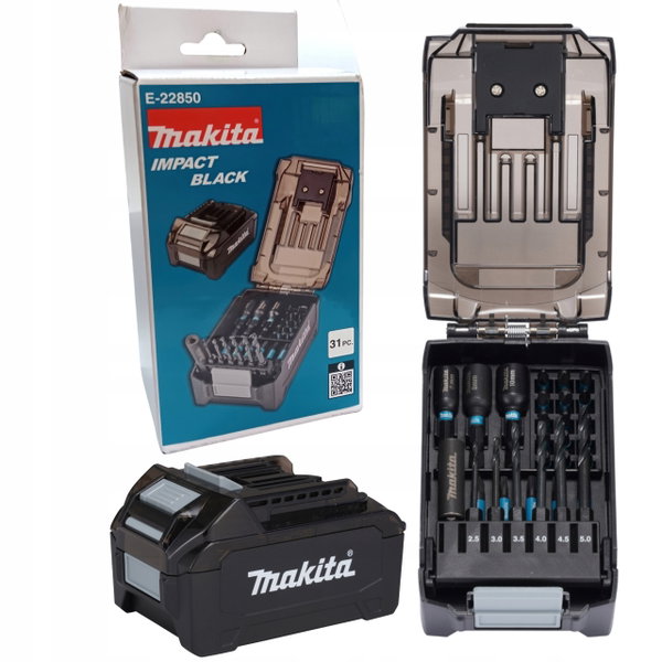 MAKITA ZESTAW KOŃCÓWEK WKRĘTAKÓW Z UCHWYTEM 31szt. XGT E-22850