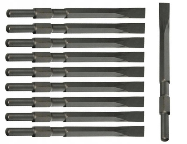 10 x MAKITA DŁUTO HEX-28mm PŁASKIE 17x280mm
