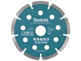 MAKITA TARCZA DIAMENTOWA 125x22,23mm SEGMENT (NA SUCHO) BETON, GRANIT, MARM