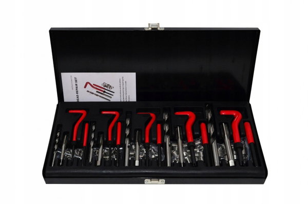AWTOOLS ZESTAW DO NAPRAWY GWINTÓW M5-M12 131szt. BLACK LINE