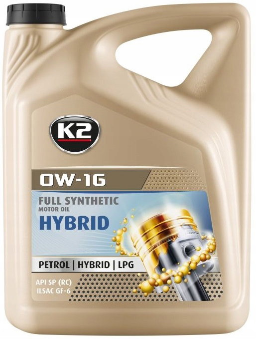 K2 OLEJ SILNIKOWY 0W16 HYBRID 5L
