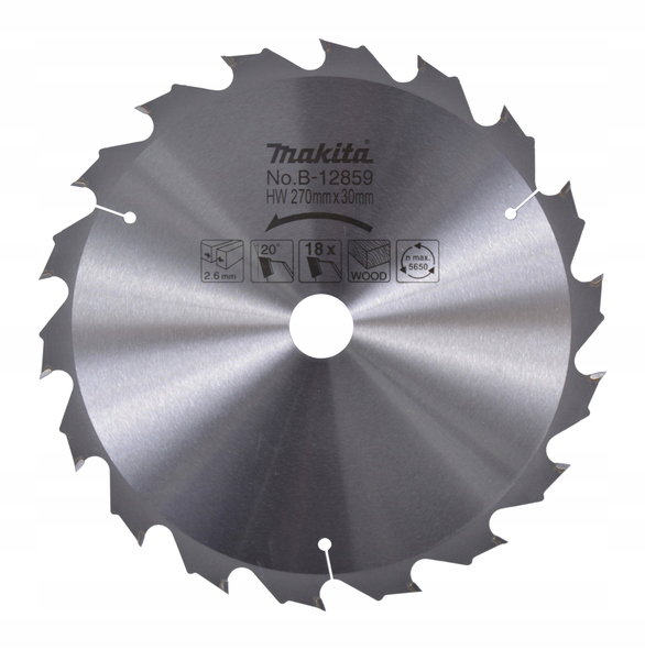 MAKITA PIŁA TARCZOWA DO DREWNA 270x30mm 18-ZĘBÓW