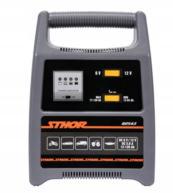 STHOR PROSTOWNIK 6 12V 8A 120Ah LED