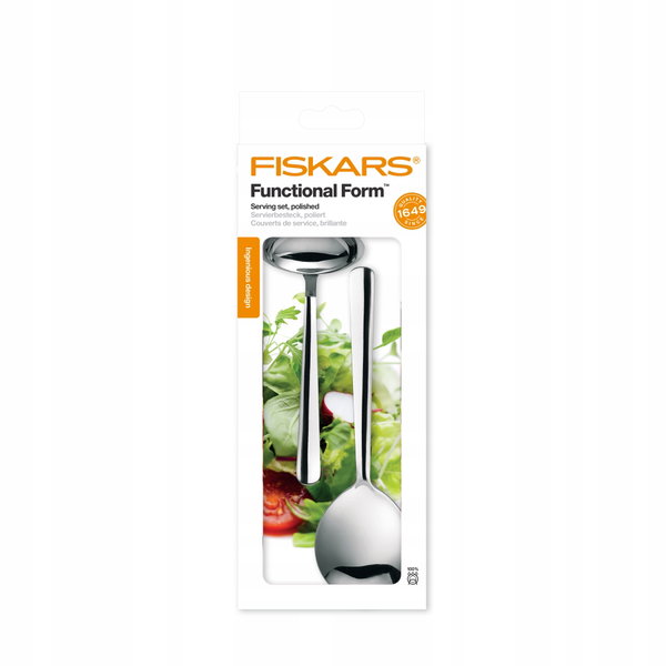 FISKARS FF ZESTAW DO SERWOWANIA, BŁYSZCZĄCY