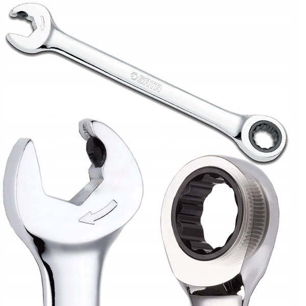 SATA KLUCZ PŁASKO-OCZKOWY 21mm Z GRZECHOTKĄ