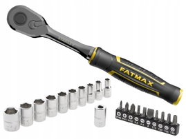 STANLEY ZESTAW KLUCZY 22 ELEMENTY 1/4" NASADKI + BITY