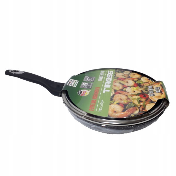 TIROSS PATELNIA MARMUR Z POKRYWKĄ 26cm TS-1256P