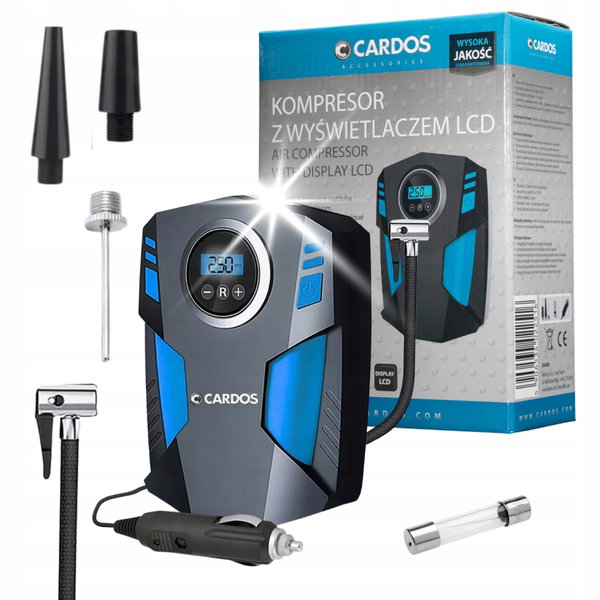 CARDOS KOMPRESOR 12V Z WYŚWIETLACZEM LCD
