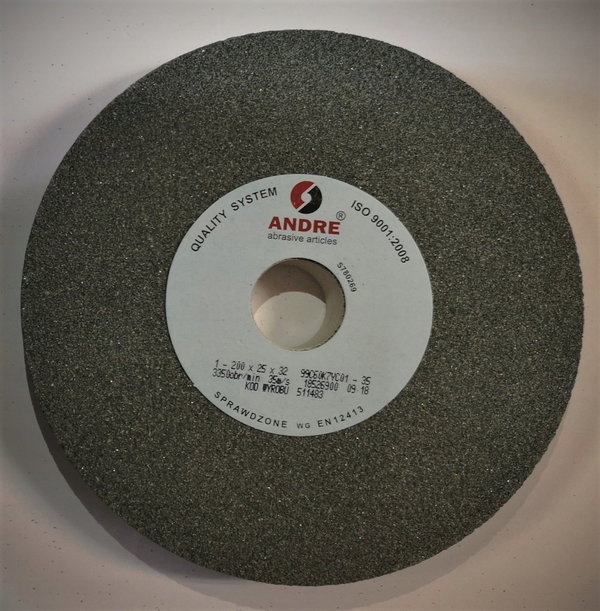ANDRE ŚCIERNICA PŁASKA 200mm x 25mm x 32mm 99C60K7VC01-35 ZIELONA "TYP 1"